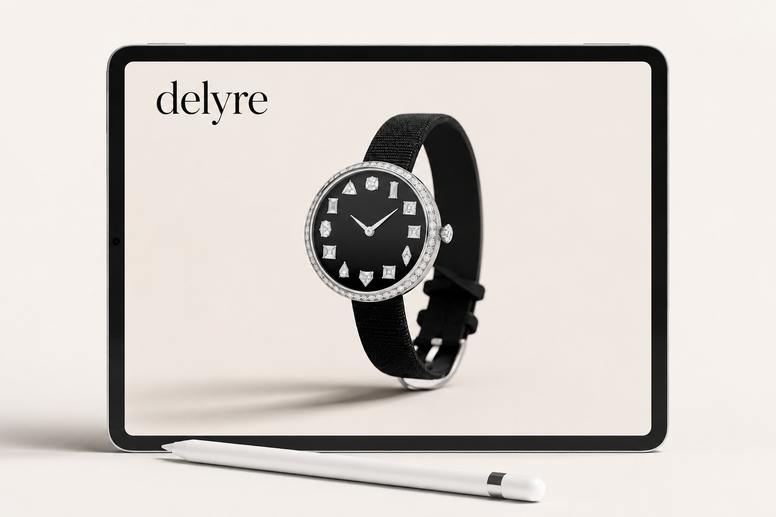 DELYRE diamond-marker watch